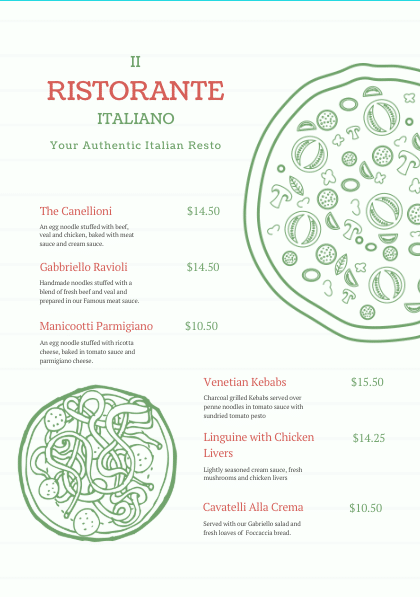 Cómo diseñar cartas para restaurantes